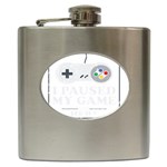 Ipaused2 Hip Flask (6 oz) Front