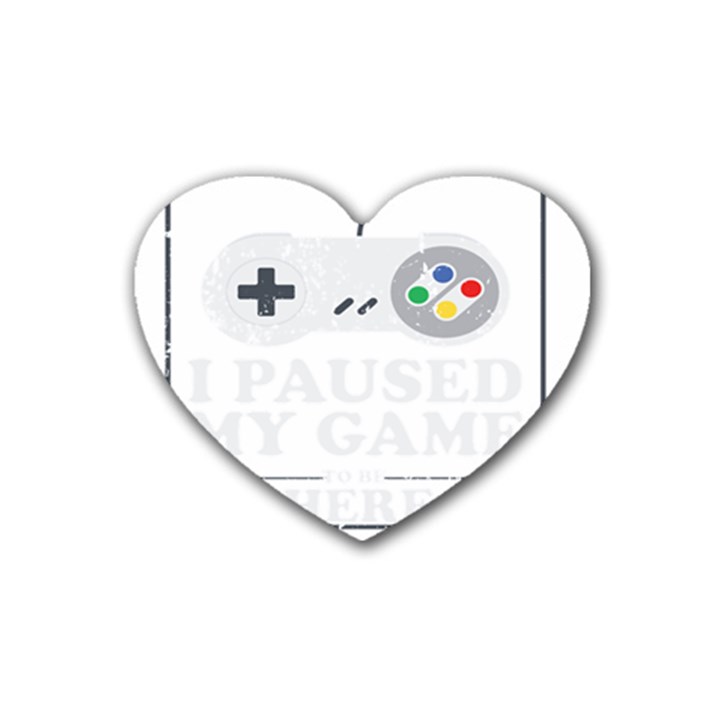 Ipaused2 Heart Coaster (4 pack) 