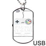 Ipaused2 Dog Tag USB Flash (Two Sides) Front