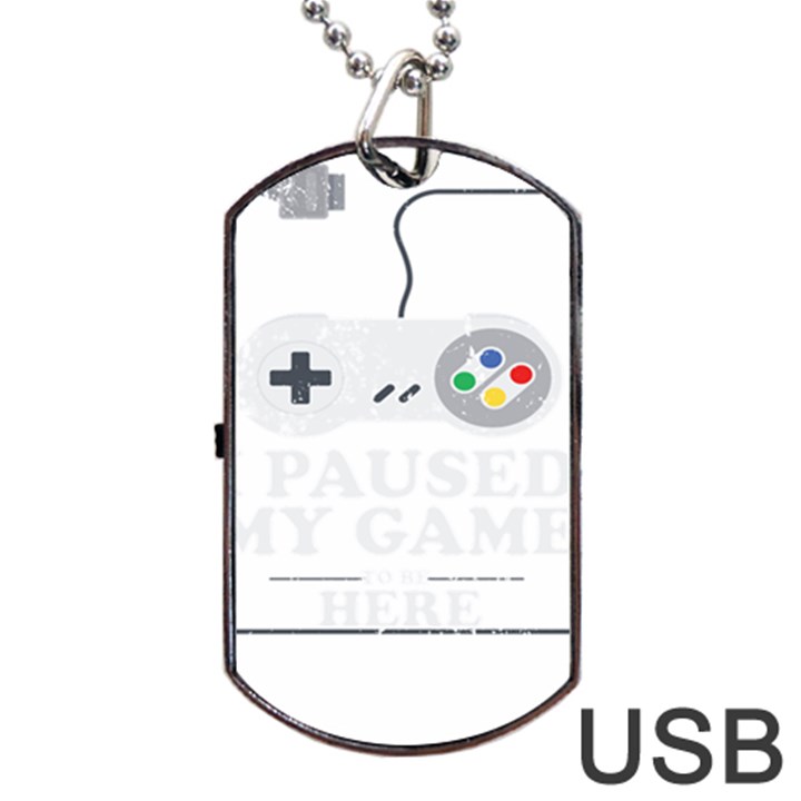 Ipaused2 Dog Tag USB Flash (Two Sides)