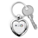 I Had to Pause My Game to Be Here Key Chain (Heart) Front