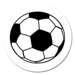 Soccer Lovers Gift Magnet 5  (Round) Front