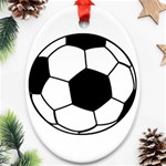 Soccer Lovers Gift Oval Ornament (Two Sides) Front