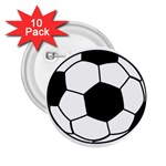 Soccer Lovers Gift 2.25  Buttons (10 pack)  Front