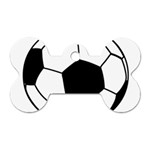 Soccer Lovers Gift Dog Tag Bone (Two Sides) Front