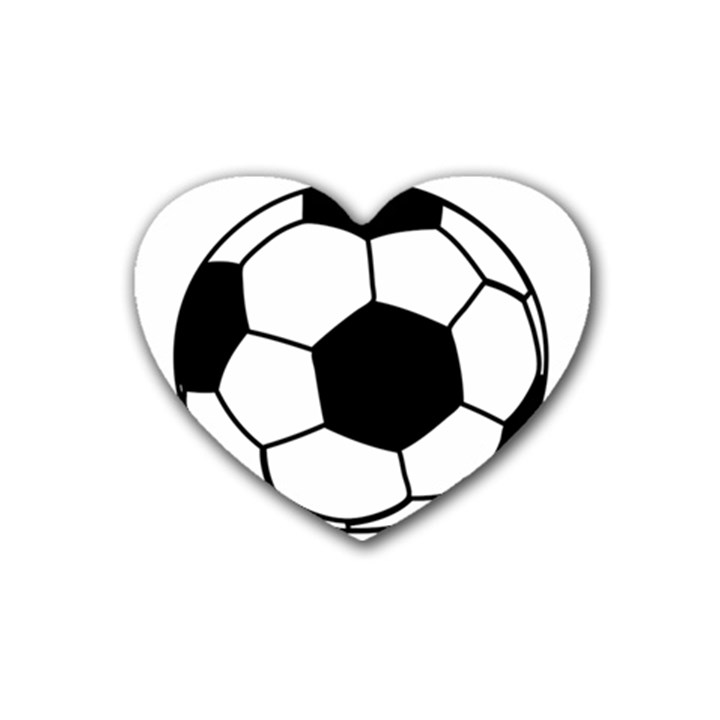 Soccer Lovers Gift Heart Coaster (4 pack) 