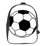 Soccer Lovers Gift School Bag (XL) Front