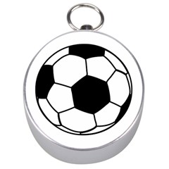 Soccer Lovers Gift Silver Compasses by ChezDeesTees