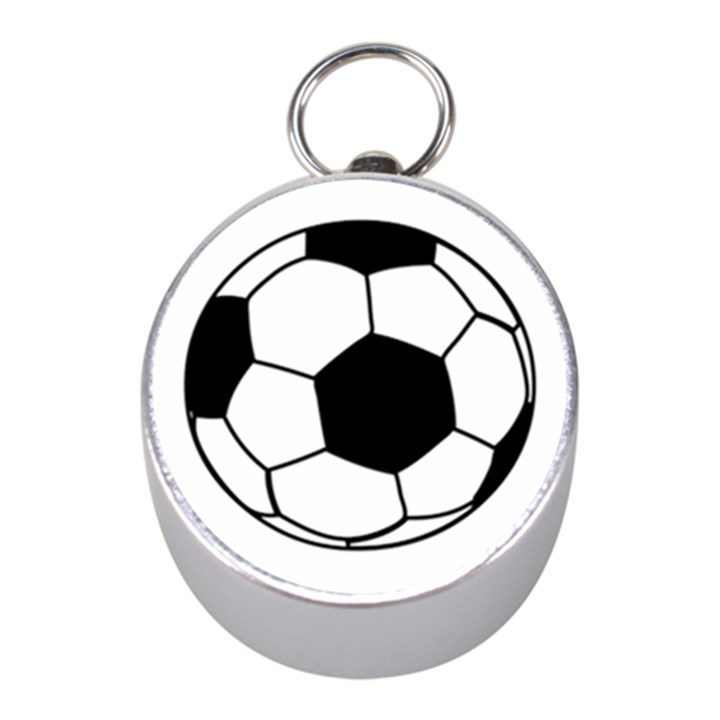 Soccer Lovers Gift Mini Silver Compasses