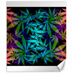 420 Ganja Pattern, Weed Leafs, Marihujana In Colors Canvas 20  X 24  by Casemiro