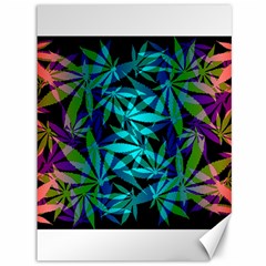 420 Ganja Pattern, Weed Leafs, Marihujana In Colors Canvas 36  X 48  by Casemiro