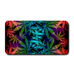 420 Ganja Pattern, Weed Leafs, Marihujana In Colors Medium Bar Mats by Casemiro