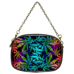 420 Ganja Pattern, Weed Leafs, Marihujana In Colors Chain Purse (two Sides) by Casemiro