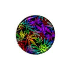 Ganja In Rainbow Colors, Weed Pattern, Marihujana Theme Hat Clip Ball Marker by Casemiro