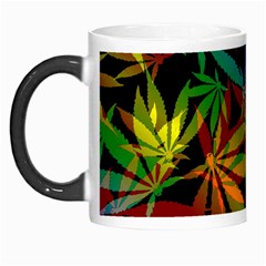 Ganja In Rainbow Colors, Weed Pattern, Marihujana Theme Morph Mugs