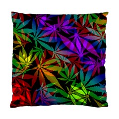 Ganja In Rainbow Colors, Weed Pattern, Marihujana Theme Standard Cushion Case (two Sides) by Casemiro