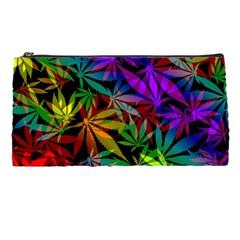 Ganja In Rainbow Colors, Weed Pattern, Marihujana Theme Pencil Case by Casemiro