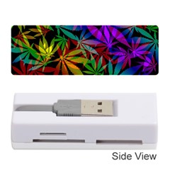 Ganja In Rainbow Colors, Weed Pattern, Marihujana Theme Memory Card Reader (stick) by Casemiro