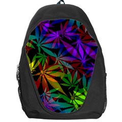 Ganja In Rainbow Colors, Weed Pattern, Marihujana Theme Backpack Bag by Casemiro