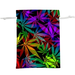 Ganja In Rainbow Colors, Weed Pattern, Marihujana Theme  Lightweight Drawstring Pouch (xl) by Casemiro