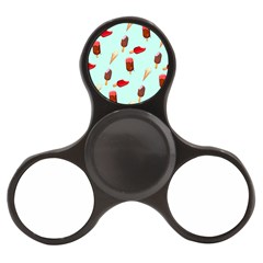 Ice Cream Pattern, Light Blue Background Finger Spinner by Casemiro