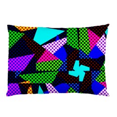 Trippy Blocks, Dotted Geometric Pattern Pillow Case by Casemiro