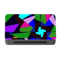 Trippy Blocks, Dotted Geometric Pattern Memory Card Reader With Cf by Casemiro