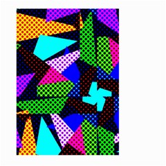 Trippy Blocks, Dotted Geometric Pattern Large Garden Flag (two Sides) by Casemiro