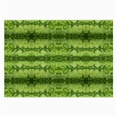 Watermelon Pattern, Fruit Skin In Green Colors Large Glasses Cloth (2 Sides)