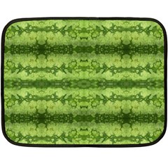 Watermelon Pattern, Fruit Skin In Green Colors Fleece Blanket (mini)