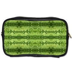 Watermelon Pattern, Fruit Skin In Green Colors Toiletries Bag (one Side) by Casemiro