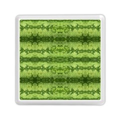 Watermelon Pattern, Fruit Skin In Green Colors Memory Card Reader (square)