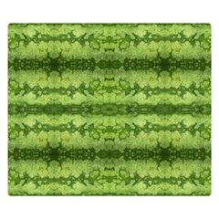 Watermelon Pattern, Fruit Skin In Green Colors Double Sided Flano Blanket (small) 