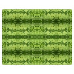 Watermelon Pattern, Fruit Skin In Green Colors Double Sided Flano Blanket (medium) 