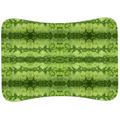 Watermelon Pattern, Fruit Skin In Green Colors Velour Seat Head Rest Cushion by Casemiro