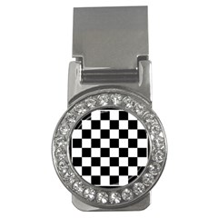 Chess Board Background Design Money Clips (cz)  by Vaneshart