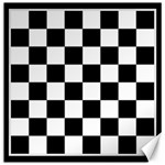 Chess board background design Canvas 12  x 12  11.4 x11.56  Canvas - 1