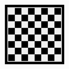 Chess Board Background Design Medium Glasses Cloth (2 Sides) by Vaneshart