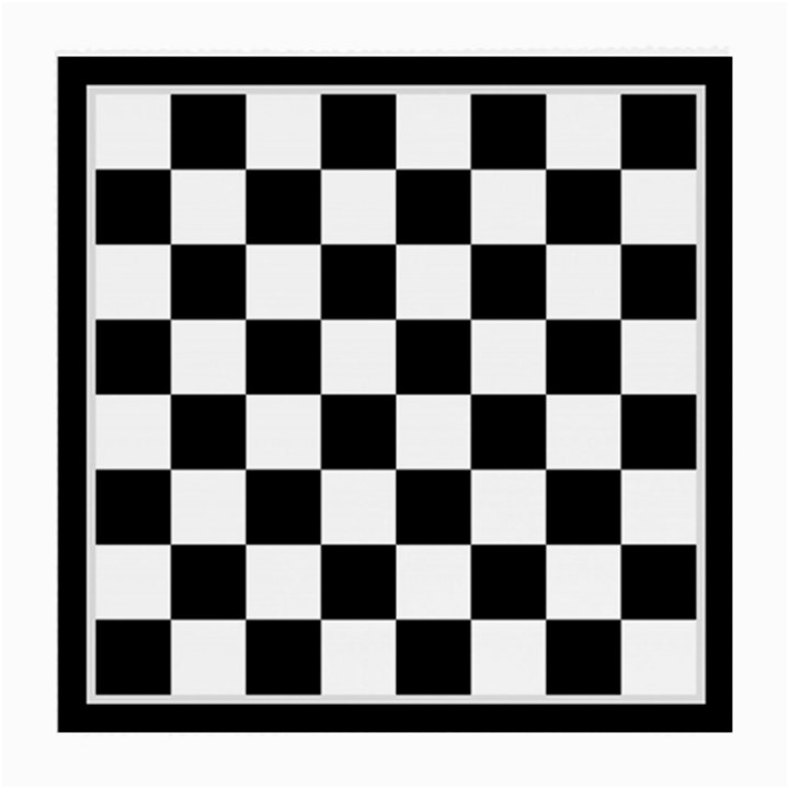 Chess board background design Medium Glasses Cloth (2 Sides)