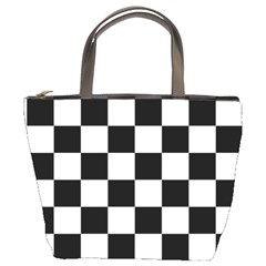 Chess Board Background Design Bucket Bag by Vaneshart