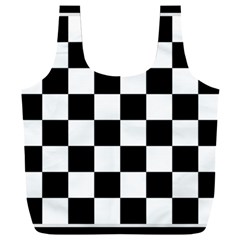 Chess Board Background Design Full Print Recycle Bag (xxl) by Vaneshart