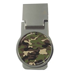 Texture Military Camouflage-repeats Seamless Army Green Hunting Money Clips (round)  by Vaneshart