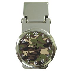 Texture Military Camouflage-repeats Seamless Army Green Hunting Money Clip Watches by Vaneshart