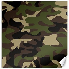 Texture Military Camouflage-repeats Seamless Army Green Hunting Canvas 20  X 20  by Vaneshart