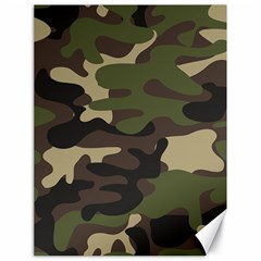 Texture Military Camouflage-repeats Seamless Army Green Hunting Canvas 18  X 24  by Vaneshart