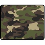 Texture military camouflage-repeats seamless army green hunting Fleece Blanket (Medium)  60 x50  Blanket Front