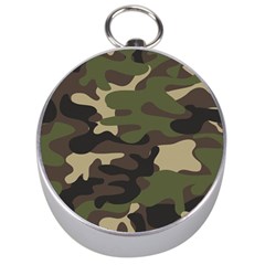 Texture Military Camouflage-repeats Seamless Army Green Hunting Silver Compasses by Vaneshart