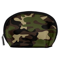 Texture Military Camouflage-repeats Seamless Army Green Hunting Accessory Pouch (large) by Vaneshart