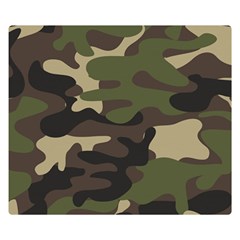 Texture Military Camouflage-repeats Seamless Army Green Hunting Double Sided Flano Blanket (small)  by Vaneshart