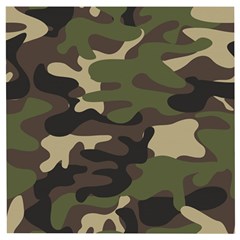 Texture Military Camouflage-repeats Seamless Army Green Hunting Wooden Puzzle Square by Vaneshart